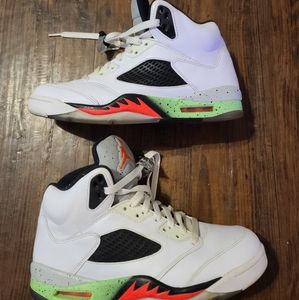 Nike Air Jordan 5 Retro Pro Stars Poison Green 136027-115 Men's Size 8.5